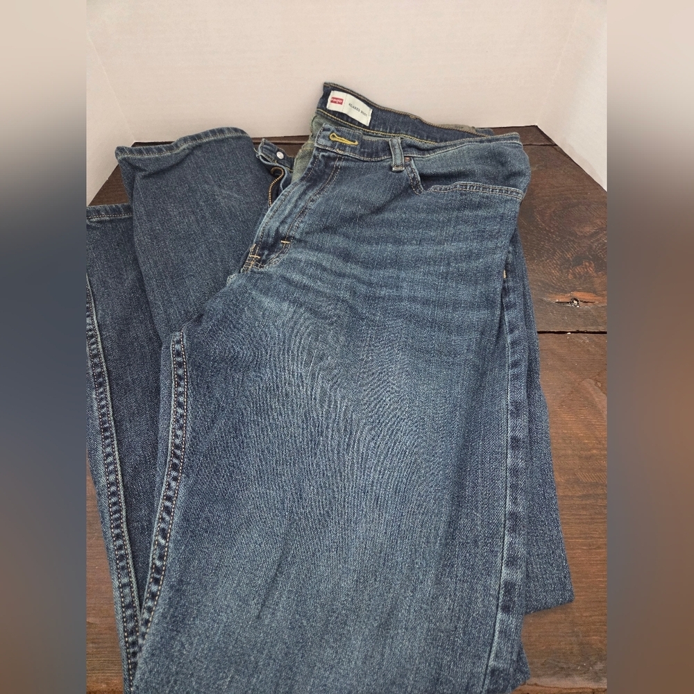 Wrangler Relaxed Boot Blue Denim Jeans 38 x 32